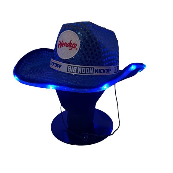 Fox Big Noon Kickoff WVU Mountaineers College Football Cowboy Hat Light Up NCAA - Picture 1 of 8